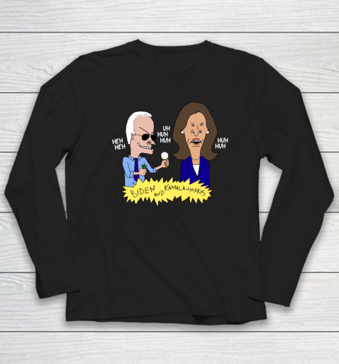 Biden Beavis Shirt Anti Biden and Kamala Harris Long Sleeve T-Shirt