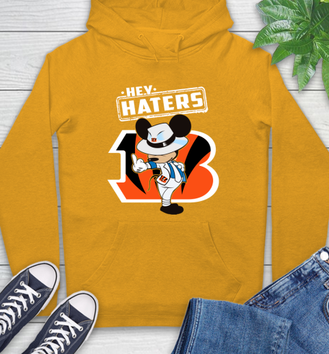 NFL Hey Haters Mickey Football Sports Cincinnati Bengals Hoodie 2