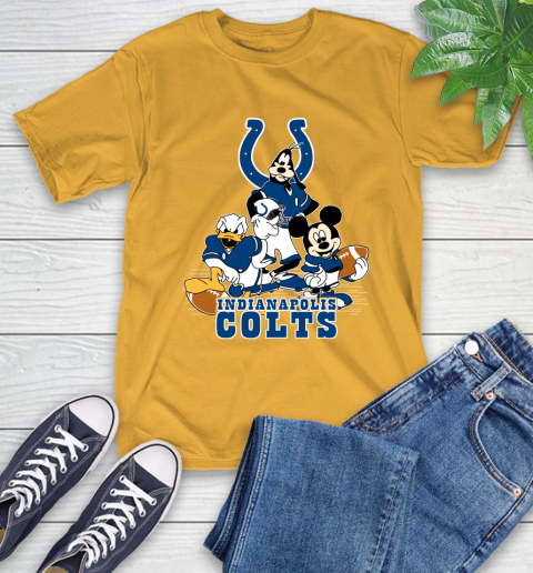 NFL Indianapolis Colts Mickey Mouse Donald Duck Goofy Football Shirt T-Shirt 2