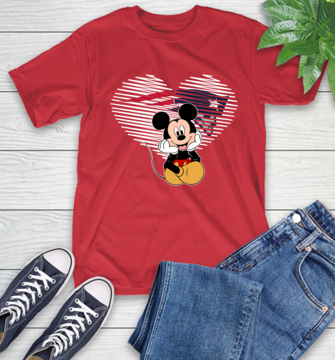 NFL New England Patriots The Heart Mickey Mouse Disney Football T Shirt_000 T-Shirt 11