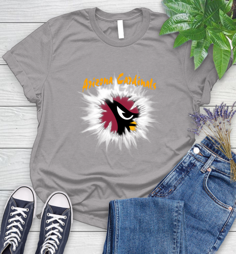 Arizona Cardinals NFL Football Adoring Fan Rip Sports Women's T-Shirt 5