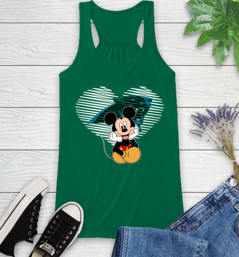 NFL Carolina Panthers The Heart Mickey Mouse Disney Football T Shirt_000 Racerback Tank 6