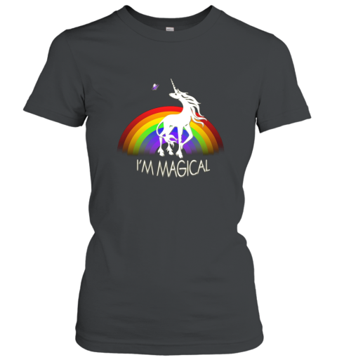 I_m Magical, Rainbow, Butterfly, Unicorn T Shirt Design Women T-Shirt