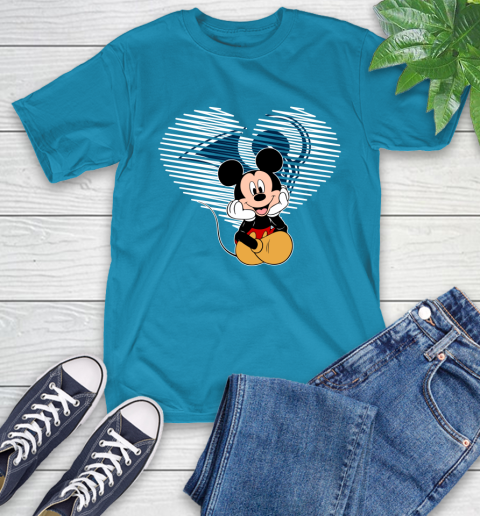 NFL Los Angeles Rams The Heart Mickey Mouse Disney Football T Shirt_000 T-Shirt 9