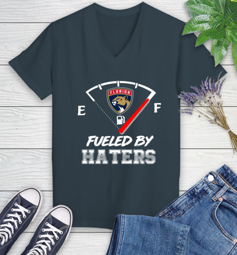 Florida Panthers NHL Hockey Fueled By Haters Sports Women's V-Neck T-Shirt 8