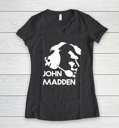 John Madden Shirt Women's V-Neck T-Shirt 4