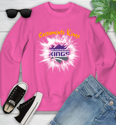 Sacramento Kings NBA Basketball Rip Sports Youth Sweatshirt 6