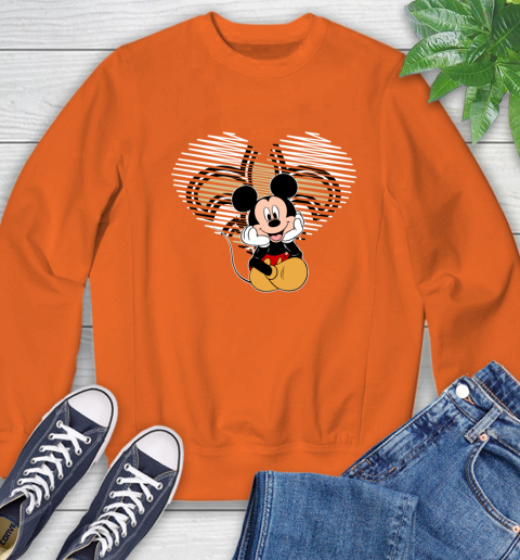 NFL New Orleans Saints The Heart Mickey Mouse Disney Football T Shirt_000 Sweatshirt 3