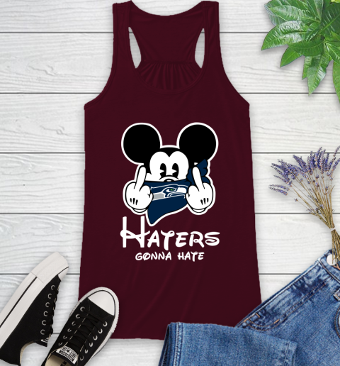 NFL Seattle Seahawks Haters Gonna Hate Mickey Mouse Disney Football T Shirt Racerback Tank 2