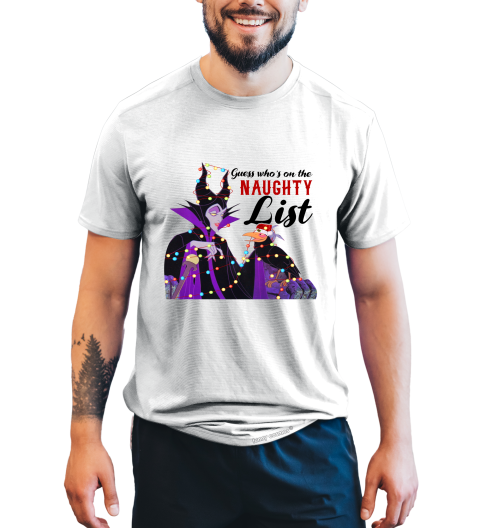 Disney Maleficent T Shirt, Disney Villains T Shirt, Diaval Maleficent Tshirt, Guess Who's On The Naughty List Shirt