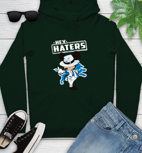 NFL Hey Haters Mickey Football Sports Detroit Lions Youth Hoodie 14