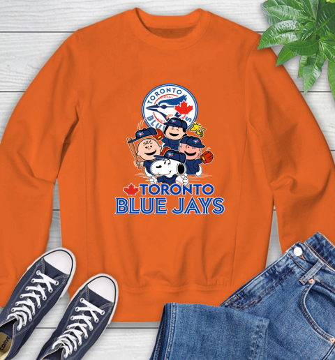 MLB Toronto Blue Jays Snoopy Charlie Brown Woodstock The Peanuts Movie Baseball T Shirt_000 Sweatshirt 3