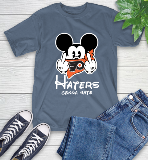 NHL Philadelphia Flyers Haters Gonna Hate Mickey Mouse Disney Hockey T Shirt T-Shirt 8