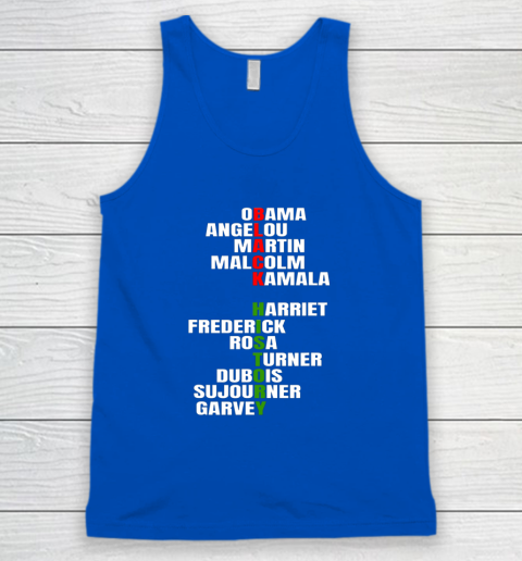Obama Angelou Inspirational African Black History Month Tank Top 3