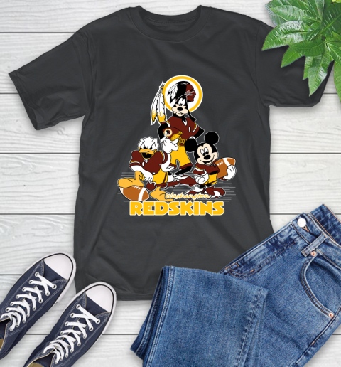 NFL Washington Redskins Mickey Mouse Donald Duck Goofy Football Shirt T-Shirt