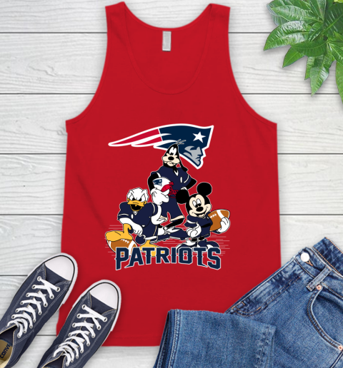 NFL New England Patriots Mickey Mouse Donald Duck Goofy Football Shirt Tank Top 5