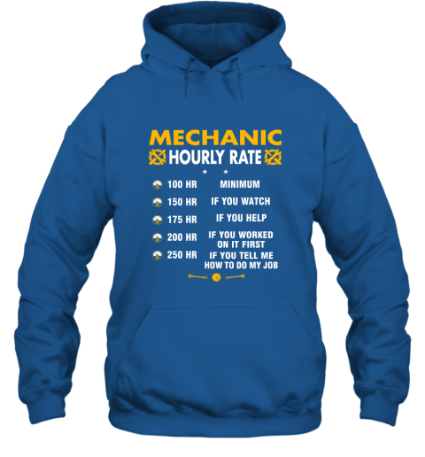 Funny Mechanic Hourly Rate Job If You Tell Me How To Do My Job AMZ Hoodie