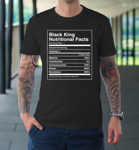 Black King Nutritional Facts Black Pride T-Shirt