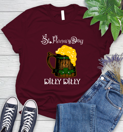 NHL Nashville Predators St Patrick's Day Dilly Dilly Beer Hockey Sports Women's T-Shirt 7