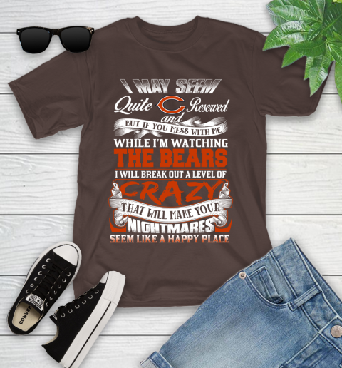 Chicago Bears NFL Football Don't Mess With Me While I'm Watching My Team Youth T-Shirt 7