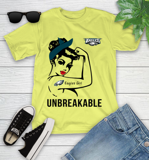 Nfl Philadelphia Eagles Girl Unbreakable Football Sports Youth T