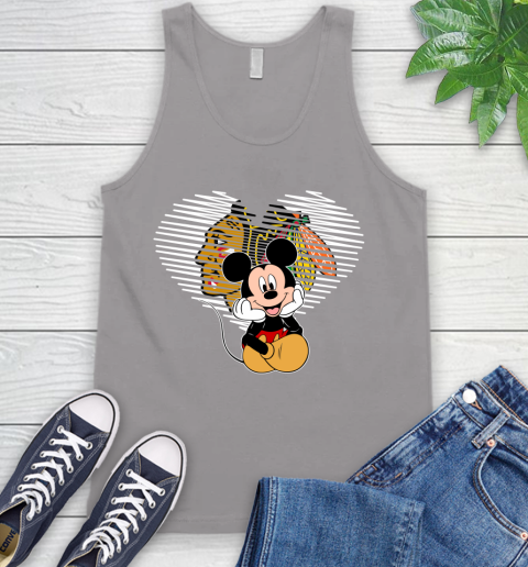 NHL Chicago Blackhawks Carolina Hurricanes The Heart Mickey Mouse Disney Hockey Tank Top 3