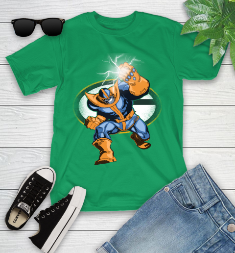 Green Bay Packers NFL Football Thanos Avengers Infinity War Marvel Youth T-Shirt 8