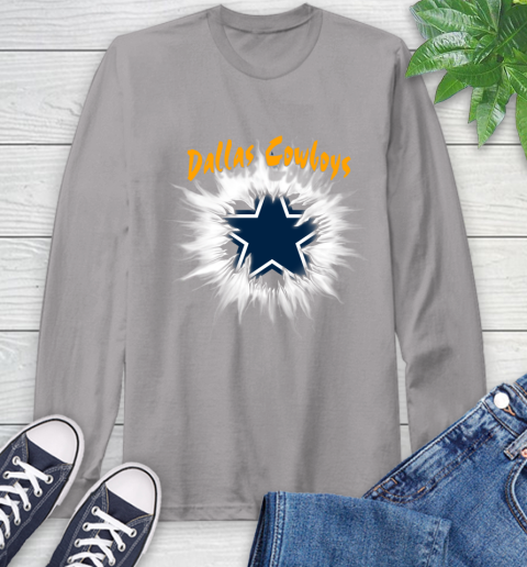 Dallas Cowboys NFL Football Adoring Fan Rip Sports Long Sleeve T-Shirt 6