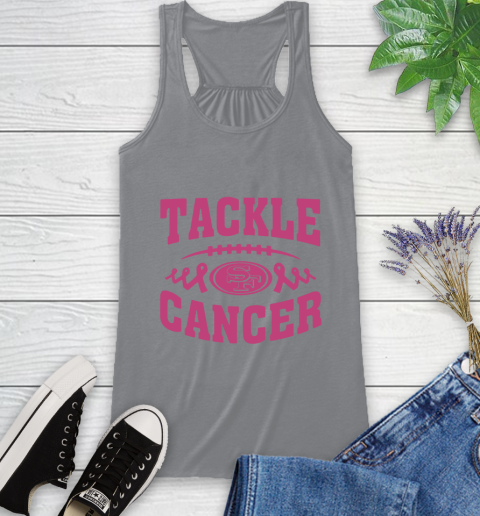 San Francisco 49ers Tackle Breast Cancer Racerback Tank 5