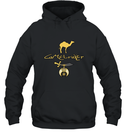 Camel rider Shriner Masonic Symbol Freemason T shirt Hooded