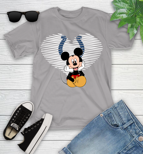 NFL Indianapolis Colts The Heart Mickey Mouse Disney Football T Shirt_000 Youth T-Shirt 4