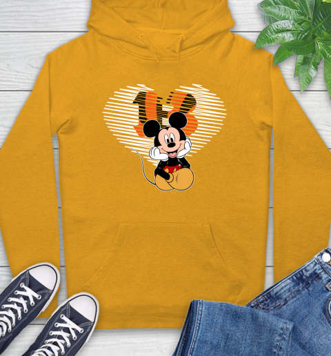 NFL Cincinnati Bengals The Heart Mickey Mouse Disney Football T Shirt_000 Hoodie 2