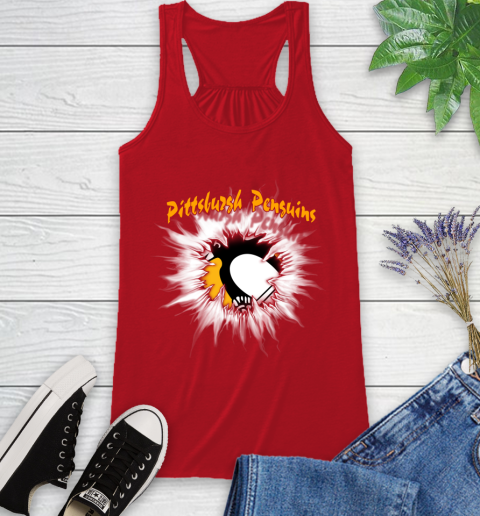 Pittsburgh Penguins NHL Hockey Adoring Fan Rip Sports Racerback Tank 5