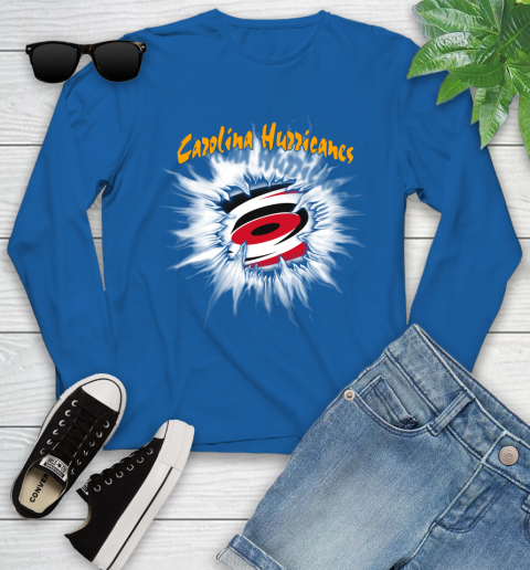 Carolina Hurricanes NHL Hockey Adoring Fan Rip Sports Youth Long Sleeve 10