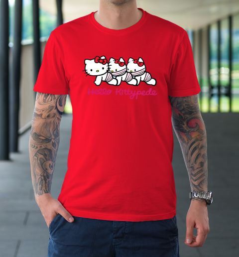 Hello Kittypede The Human Centipede T-Shirt 6