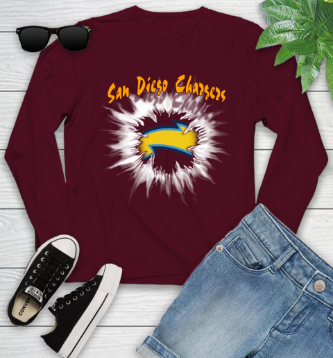 San Diego Chargers NFL Football Adoring Fan Rip Sports Youth Long Sleeve 6