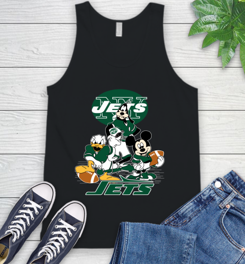 NFL New York Jets Mickey Mouse Donald Duck Goofy Football Shirt Tank Top