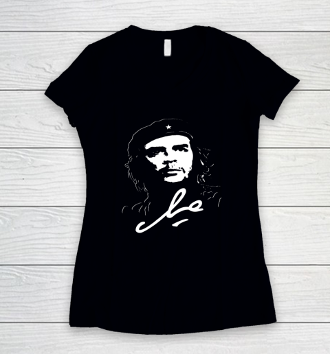 Womens Che Guevara Shirt V-Neck T-Shirt