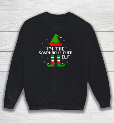 Matching Family Funny I'm The Sandwich Lover Elf Christmas Sweatshirt