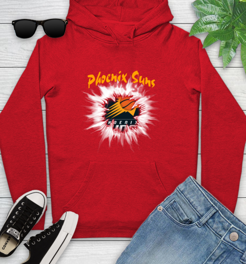 Phoenix Suns NBA Basketball Rip Sports Youth Hoodie 12