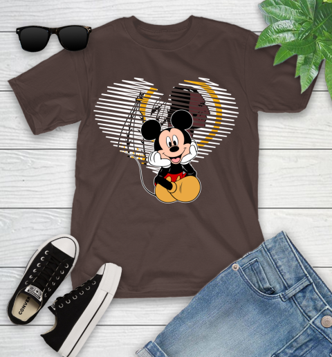 NFL Washington Redskins The Heart Mickey Mouse Disney Football T Shirt_000 Youth T-Shirt 7