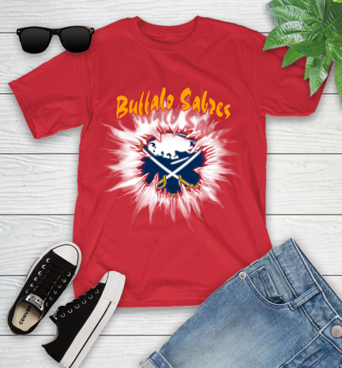 Buffalo Sabres NHL Hockey Adoring Fan Rip Sports Youth T-Shirt 13