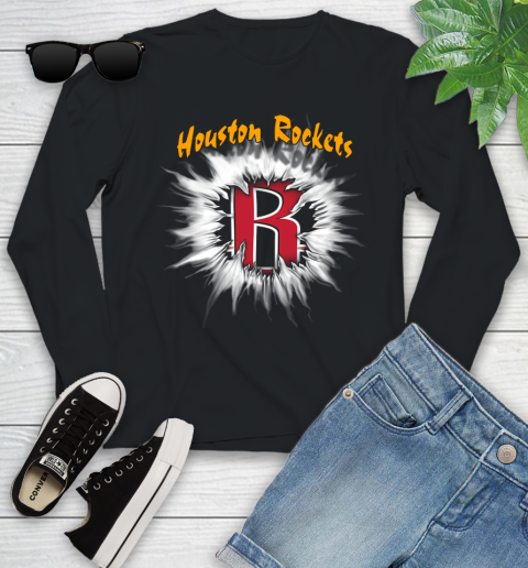 Houston Rockets NBA Basketball Rip Sports Youth Long Sleeve