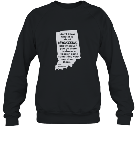 Kurt Vonnegut Indiana Hoosiers (Silver) T shirt Sweatshirt