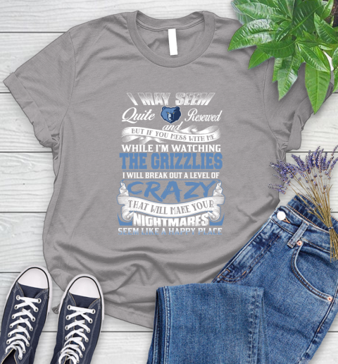Memphis Grizzlies NBA Basketball Don't Mess With Me While I'm Watching My Team Women's T-Shirt 5
