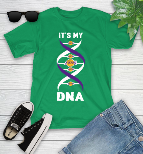 Los Angeles Lakers NBA Basketball It's My DNA Sports Youth T-Shirt 8