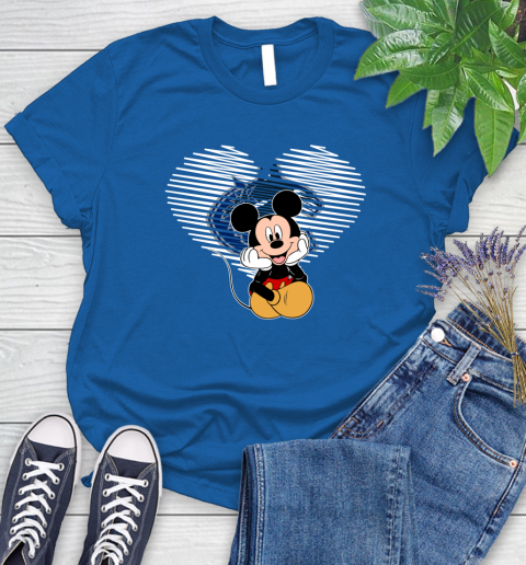 NHL Vancouver Canucks The Heart Mickey Mouse Disney Hockey Women's T-Shirt 12