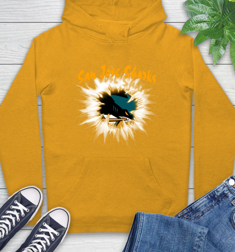 San Jose Sharks NHL Hockey Adoring Fan Rip Sports Hoodie 2