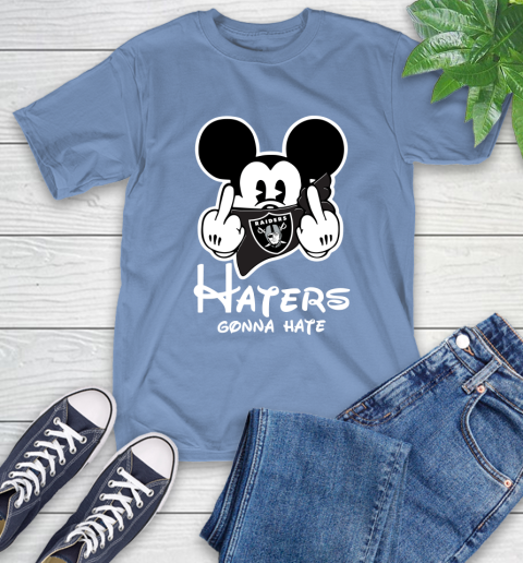NFL Oakland Raiders Haters Gonna Hate Mickey Mouse Disney Football T Shirt T-Shirt 12