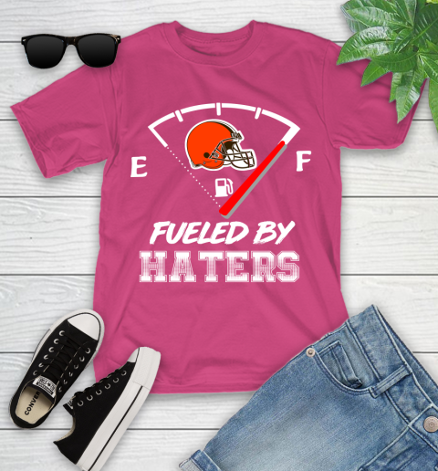 Cleveland Browns NFL Football Fueled By Haters Sports Youth T-Shirt 11